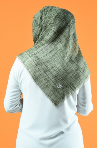 Patterned Scarf Light Khaki Green 901601-13