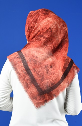 Patterned Flamed Scarf 901603-06 Tobacco 901603-06