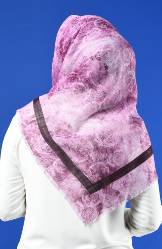 Patterned Flamed Scarf 901603-07 Lilac 901603-07