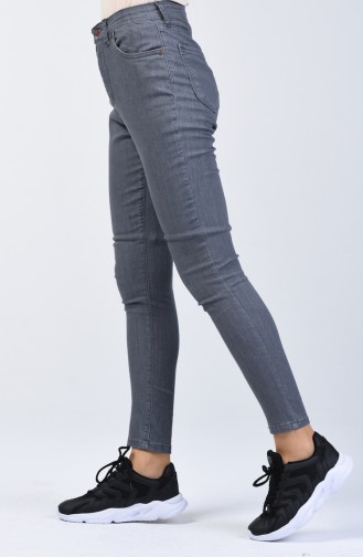 Tight-fitting Trousers with Pockets 1001-06 Dark Gray 1001-06