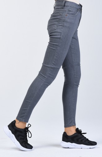 Pantalon Slimfit Avec Poche 1001-06 Gris Foncé 1001-06