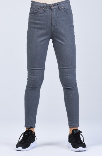 Tight-fitting Trousers with Pockets 1001-06 Dark Gray 1001-06