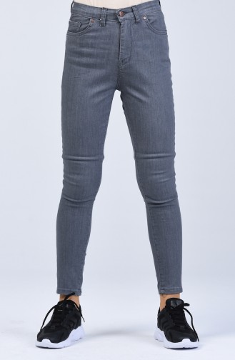 Pantalon Slimfit Avec Poche 1001-06 Gris Foncé 1001-06