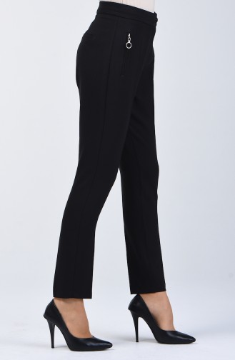 Pantalon Détail Poche 3160-01 Noir 3160-01