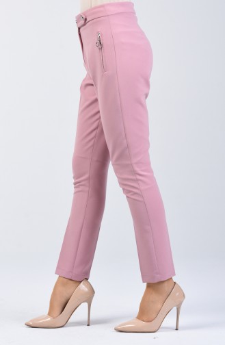 Pantalon Détail Poche  3160-03 Rose Pâle 3160-03