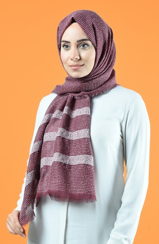 Striped Boucle Shawl 901610-06 Rose Dry 901610-06