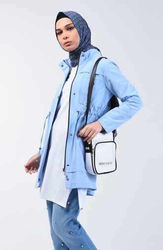 Trenchcoat 6075-03 Babyblau 6075-03