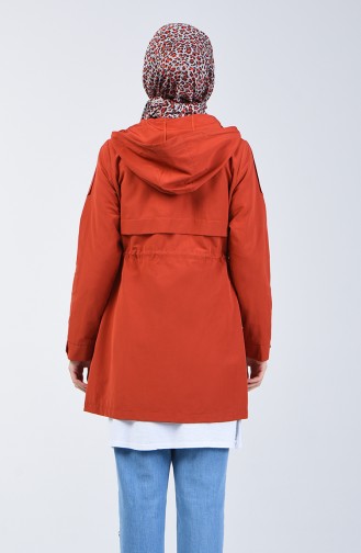 Brick Red Trenchcoat 6078-01