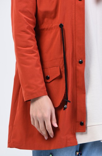 Brick Red Trenchcoat 6079-02