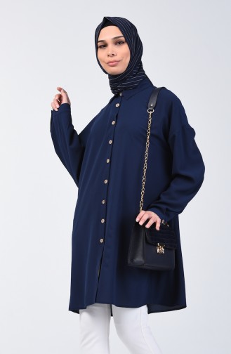 Navy Blue Tuniek 1315-04