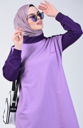 Ensemble Survêtement Garni 0415A-01 Lilas Pourpre 0415A-01