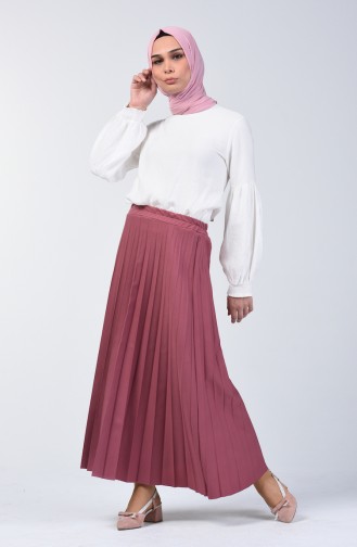 Pleated Skirt 5224-16 Rose Dry 5224-16