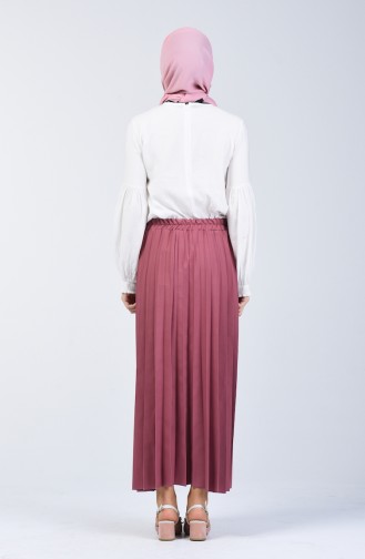 Pleated Skirt 5224-16 Rose Dry 5224-16