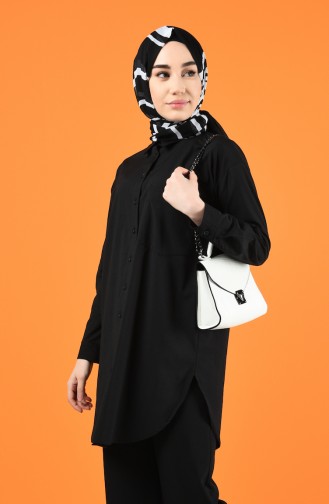 Oversize Hemd 5291-01 Schwarz 5291-01