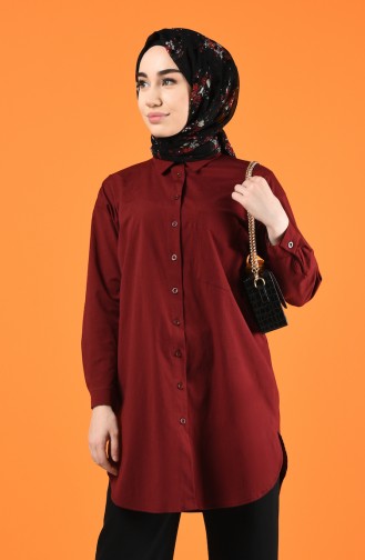 Chemise Oversize 5291-02 Bordeaux 5291-02