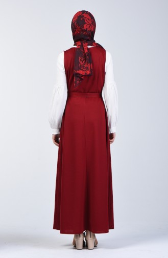 فستان أحمر كلاريت 7130A-04