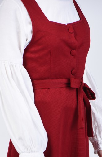 فستان أحمر كلاريت 7130A-04