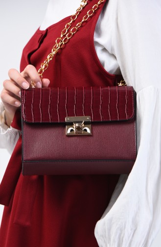 Claret red Shoulder Bag 12-03