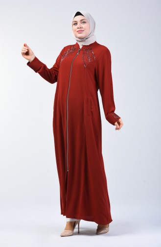 Grösse Grosse Hijab Mantel 2015-07 Ziegelrot 2015-07