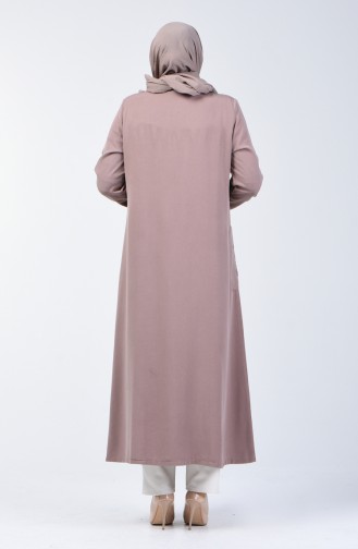 Grösse Grosse Pailletten Hijab-Mantel 0370-05 Nerz 0370-05