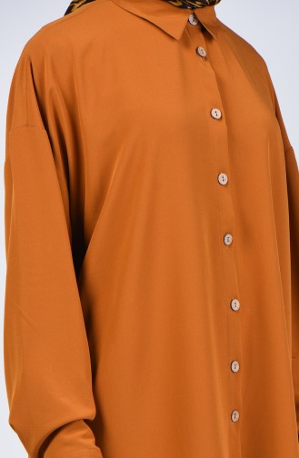Buttoned Shirt Tunic 1315-06 Mustard 1315-06