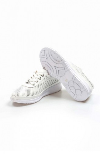Fast Step Tägliche Schuhe aus Leder 001 Weiss Casual 757Za2037 757ZA2037-16782394