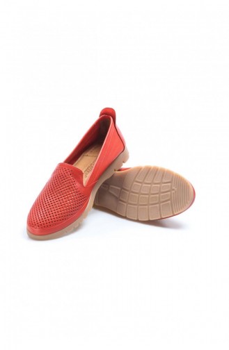 حذاء كاجوال فاست ستيب من الجلد الطبيعي لون زهرة الرمان 863ZA523-16778907