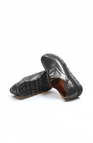 حذاء كاجوال فاست ستيب من الجلد الطبيعي أسود 863ZA2055-1-16781631