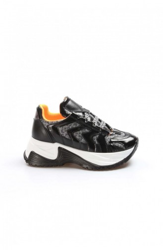 Fast Step Chaussures de Sport Noir Léopard Chaussure Sneaker 629Za085203 629ZA085-203-16780666