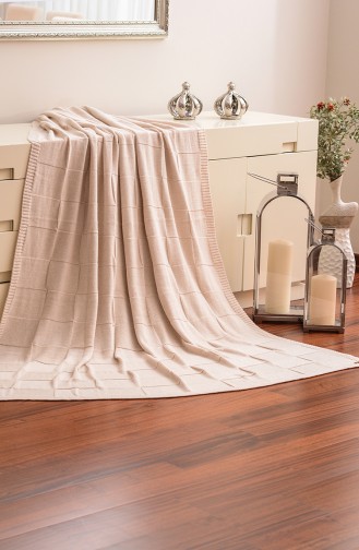 Demir Single Blanket 150x220 Demir00003 Beige 00003