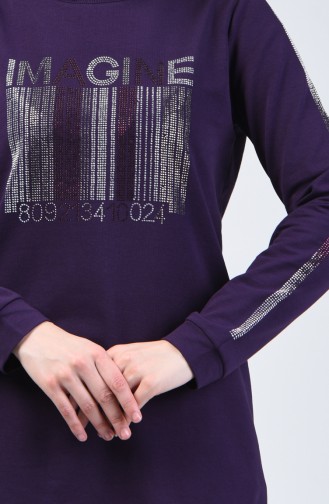 Printed Tracksuit 8352-05 Purple 8352-06