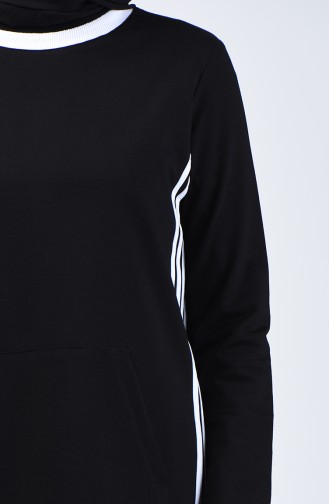 بدلة رياضية مزينة بشريط أسود 9148-01