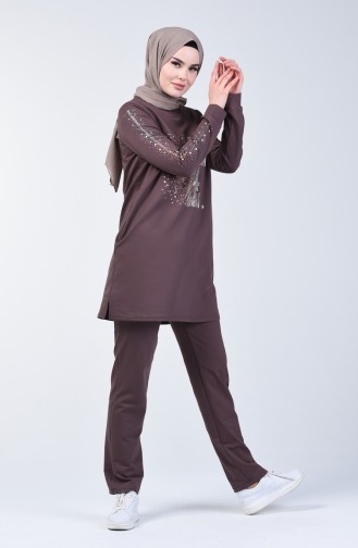 Stony Tracksuit Set 9193-03 Brown 9193-03