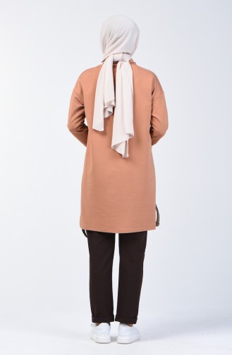 Letter Pattern Tracksuit Caramel 0416A-02
