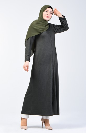 Abaya mit Band 4453-01 Dunkel Grün 4453-01