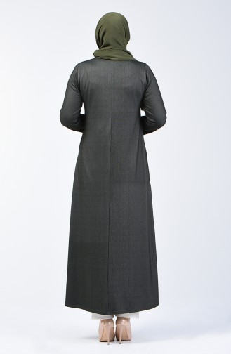 Abaya a Fermeture 4453-01 Vert eau 4453-01