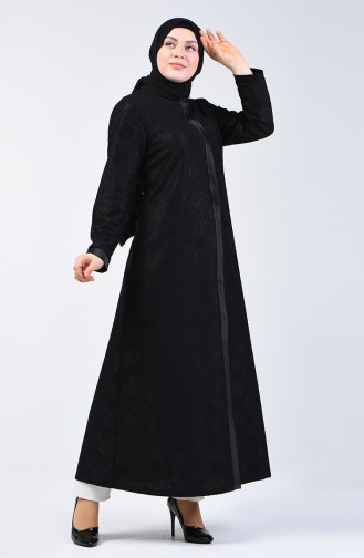 Plus Size Lace Coating Evening Dress Aerae 0294b-02 Black 0294B-02