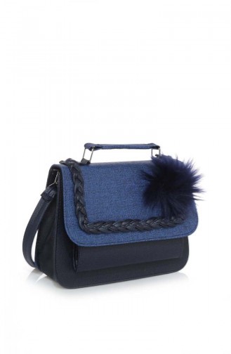 Navy Blue Shoulder Bag 14Z-02