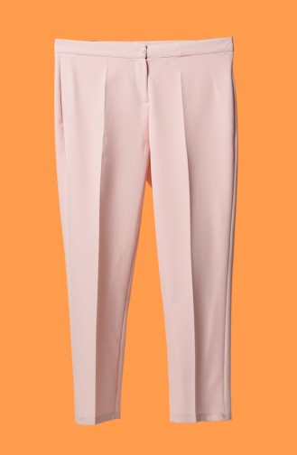 Plus Size Straight Leg Trousers 1110-29 Powder 1110-29