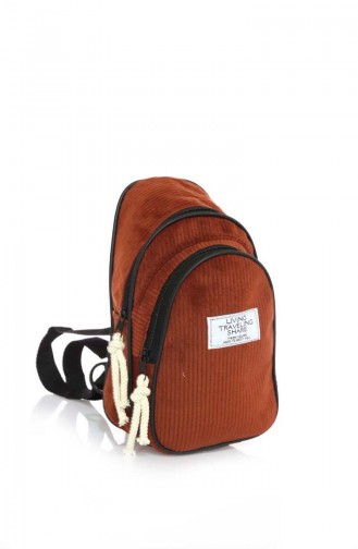 Stilgo Damen Rucksack DM06Z-06 Ziegelrot Samt 06Z-06