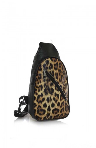 Stilgo Sac à Dos Pour Femme DM08Z-04 Noir Léopard 08Z-04