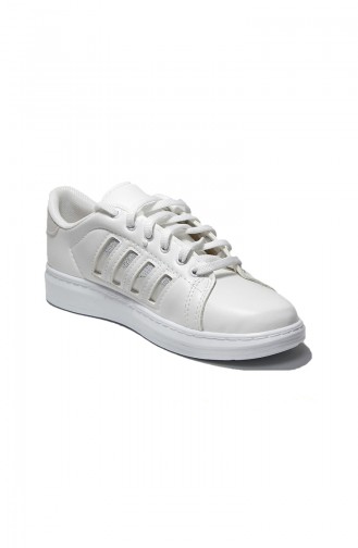 Lady Sport Shoe 30050-10 White Hologram 30050-10