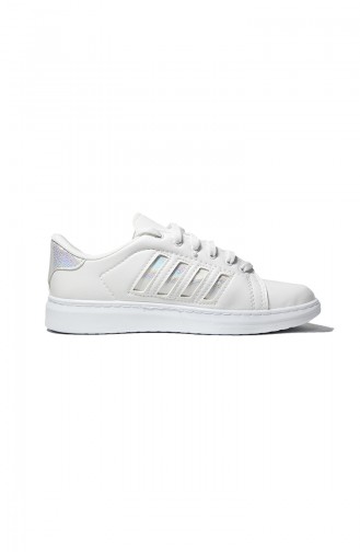 Lady Sport Shoe 30050-10 White Hologram 30050-10