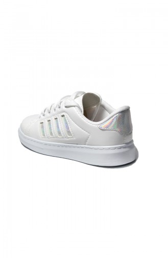Bayan Spor Ayakkabı 30050-10 Beyaz Hologram