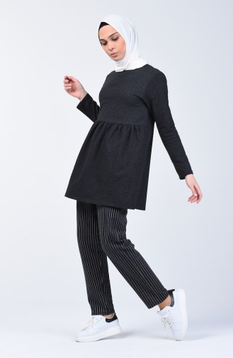Two-Thread Striped Tunic Trousers Double Set 2007-05 Smoked 2007-05