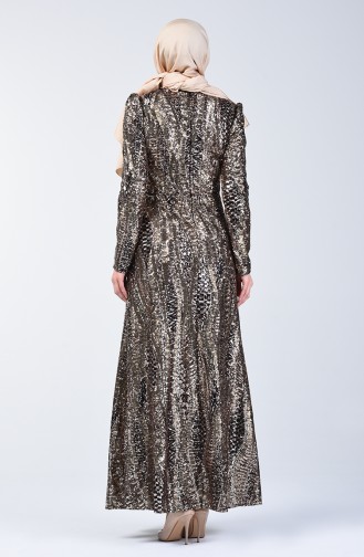 Robe de Soirée 7297-01 Gold Khaki 7297-01