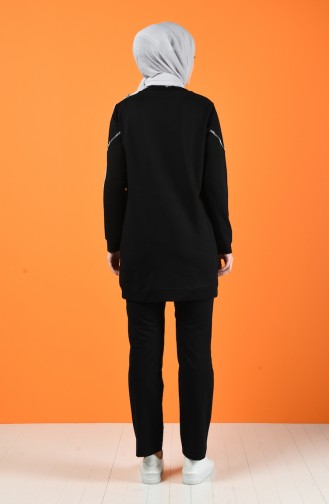 Sportswear Suit with Pocket 9178-01 Black 9178-01