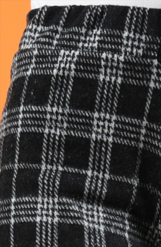 Desenli Kışlık Pantolon 1006L-01 Siyah Gri