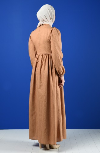 فستان بني مائل للرمادي 1374-01