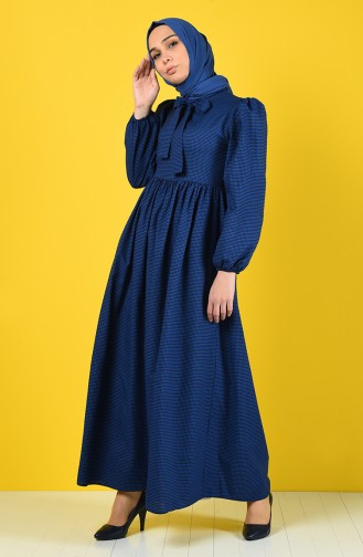 Kleid mit Bogen 1374-06 Dunkelblau 1374-06